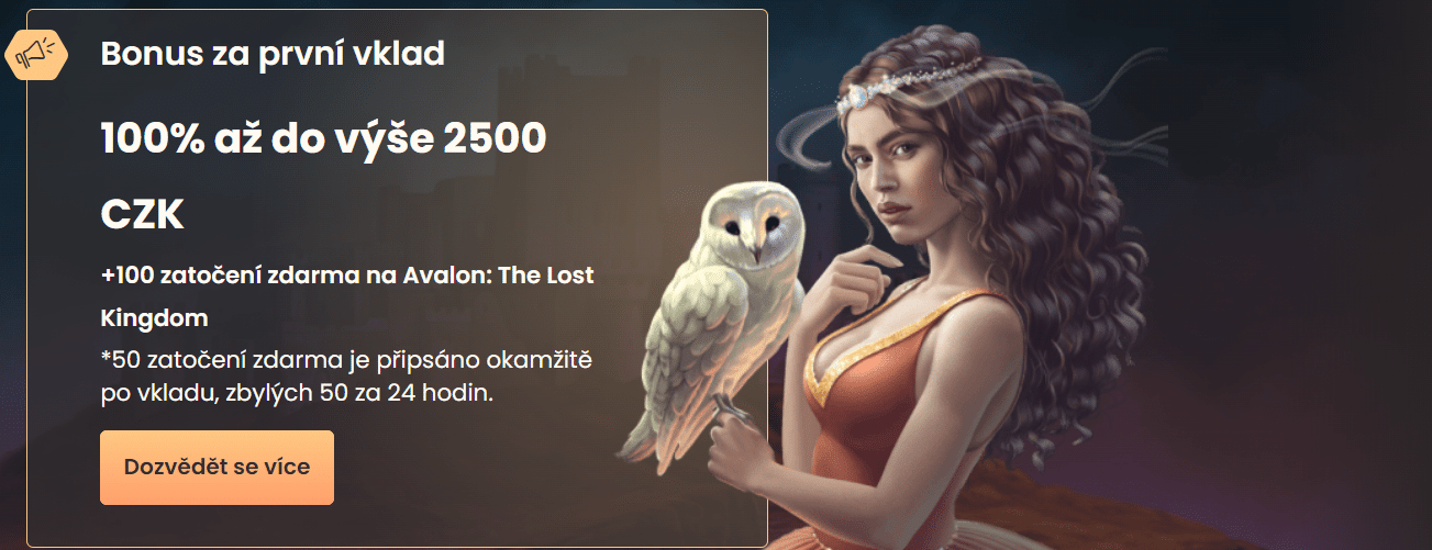 100 % vkladový bonus k prvnímu vkladu v National Casinu