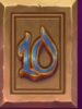 Symbol Písmeno 10 automatu Book of Aladdin od Tom Horn Gaming